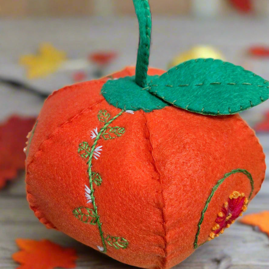 Make your own felt pumpkin workshop