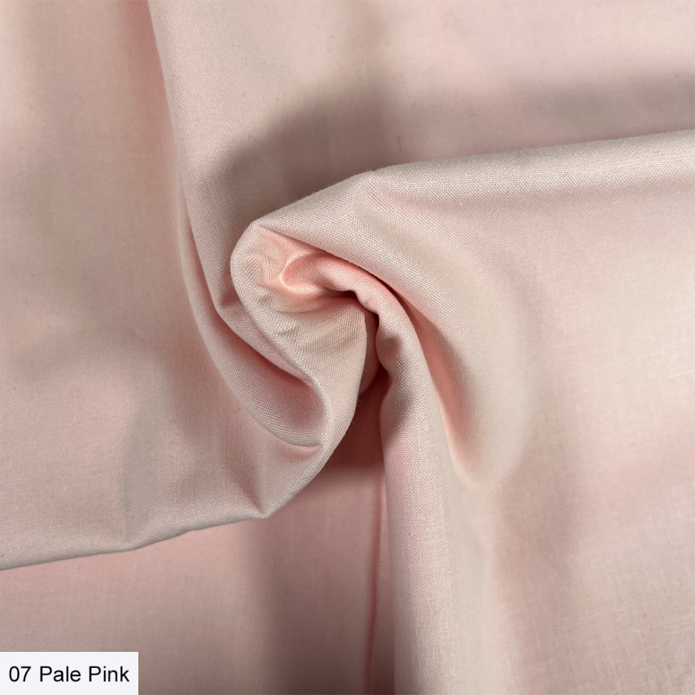 100% Organic Cotton Pale Pink Fabric