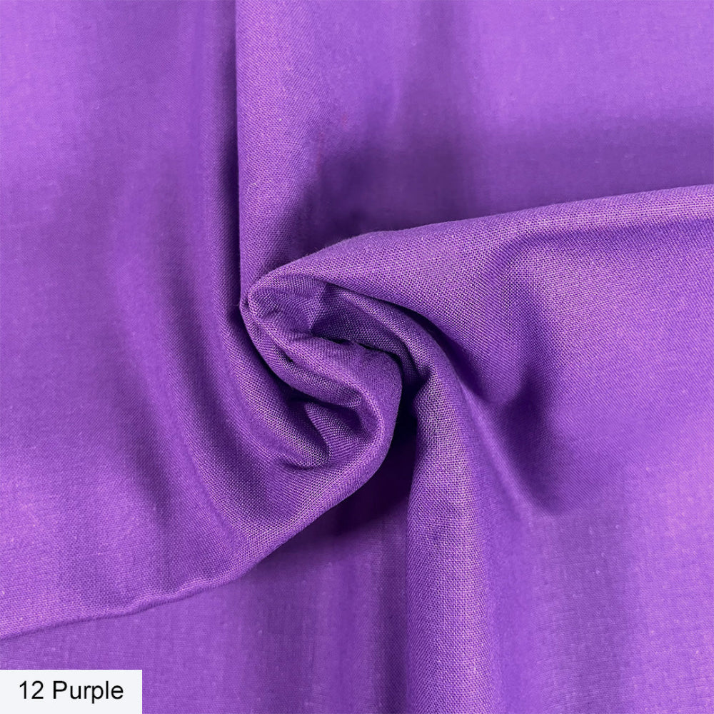 100% Organic Cotton Purple Fabric