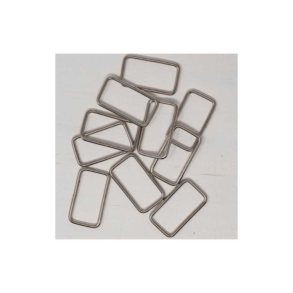 38 mm Metal Strap Connector Silver for Bag Making