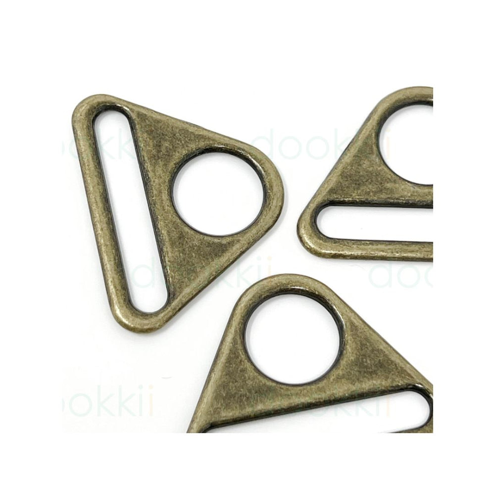 38 mm Triangle Connector Antique Brass for Bag Making
