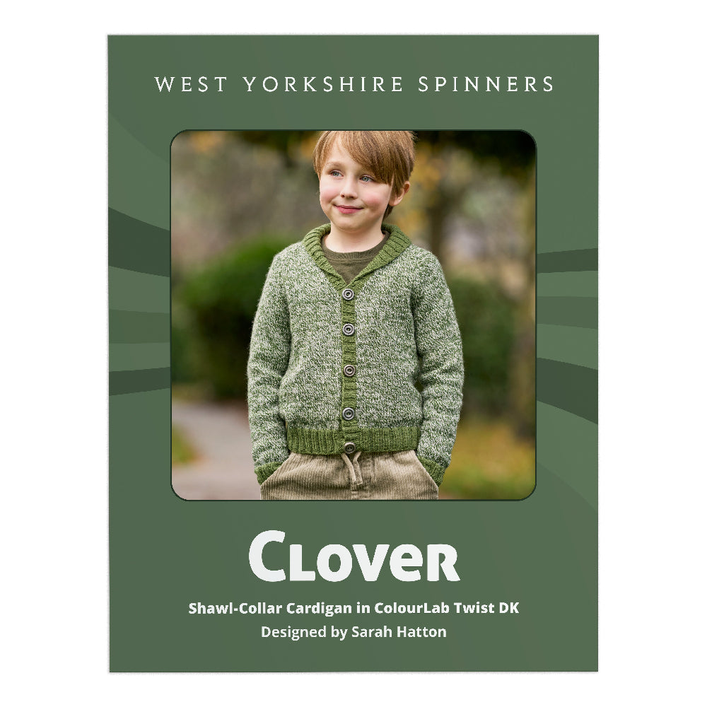 West Yorkshire Spinners Clover Shawl Collar Kids Cardigan Pattern