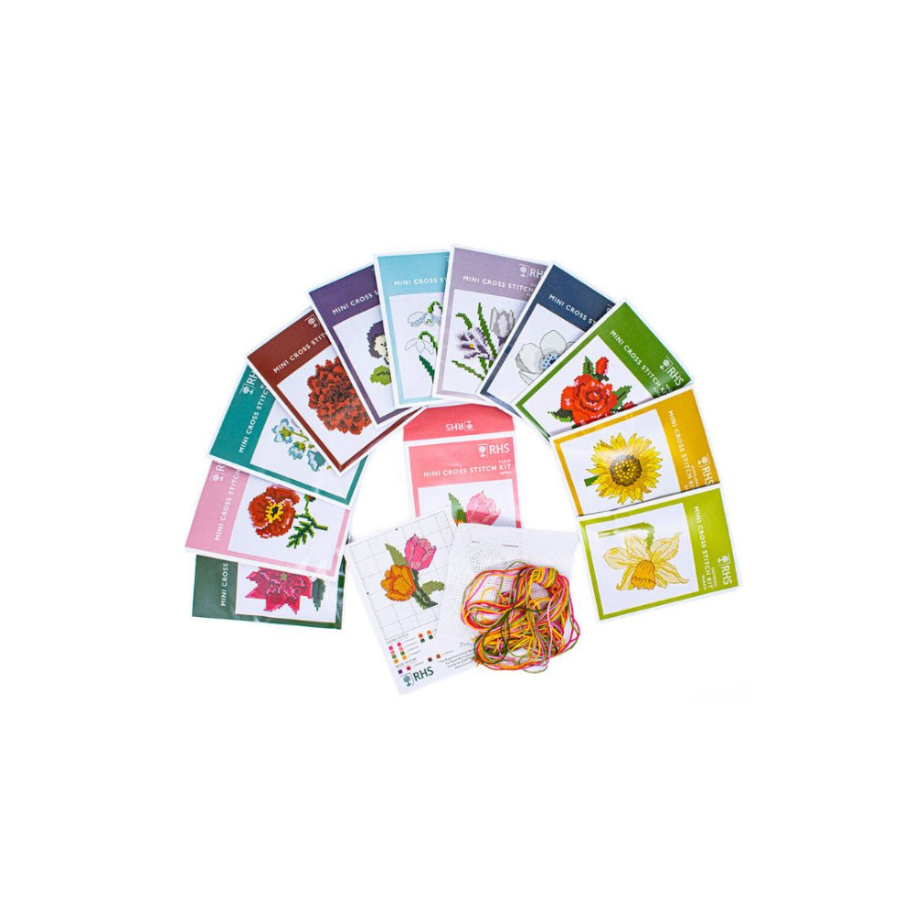 A year of bloom cross stitch kits