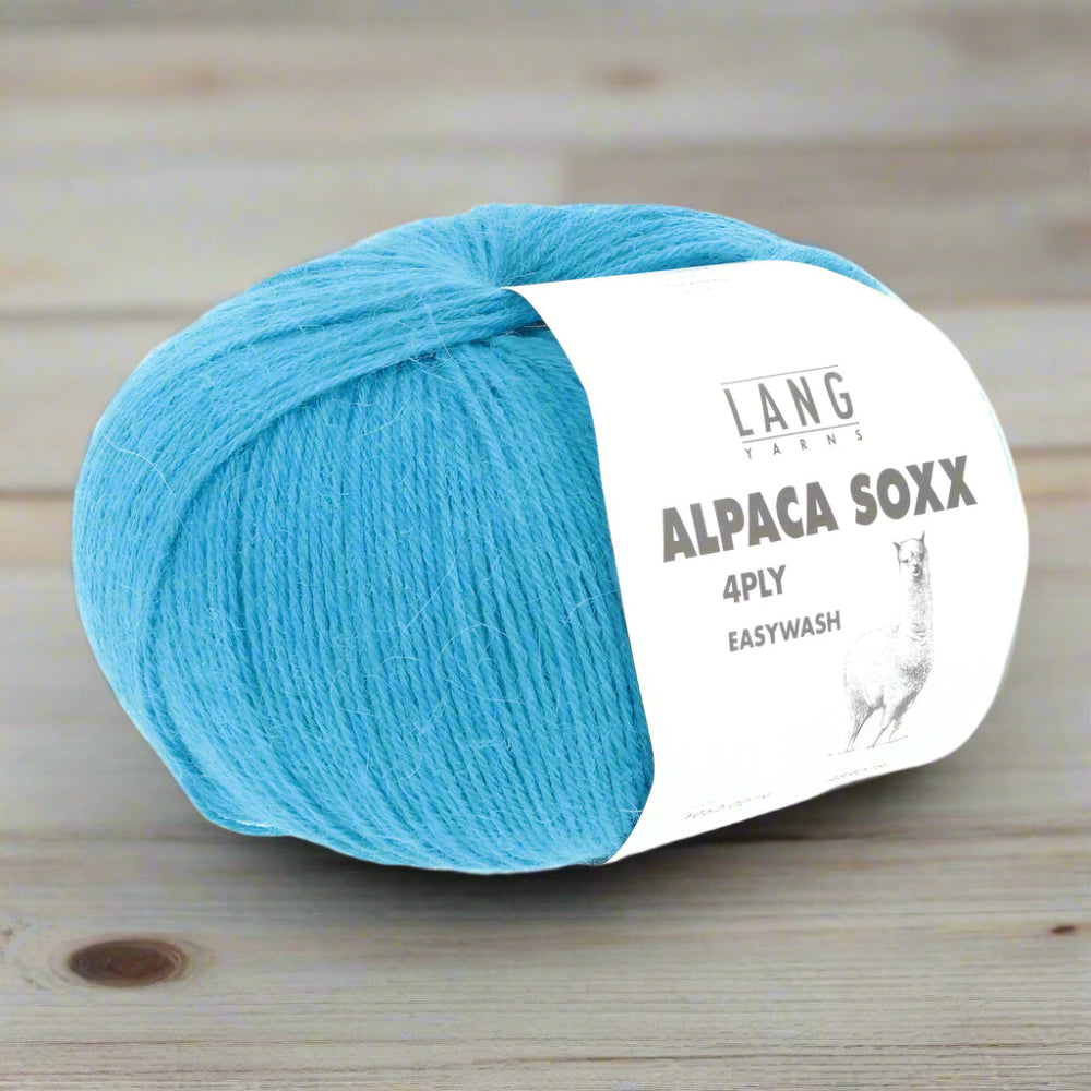 Alpaca Soxx 4 Ply Cyan