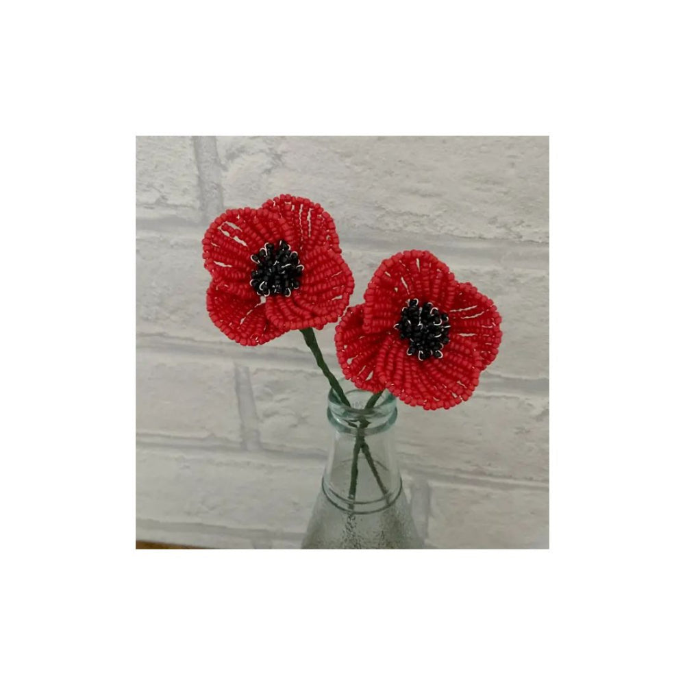 Beaded Poppy Flower Kit