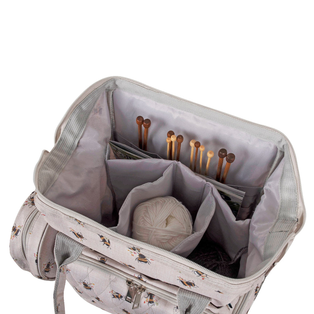 Bee Craft Storage Backpack Inside