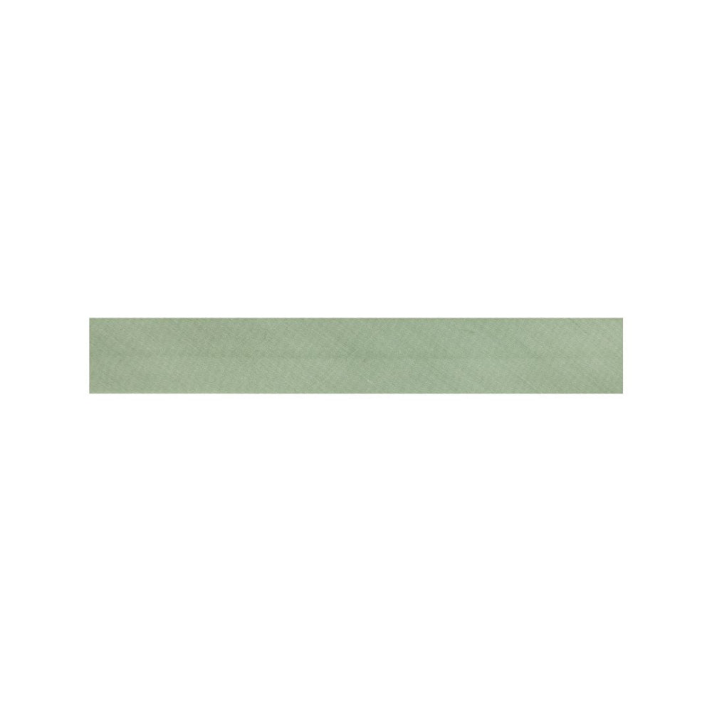 A horizontal rectangular swatch of sage green textured material on a solid white background.