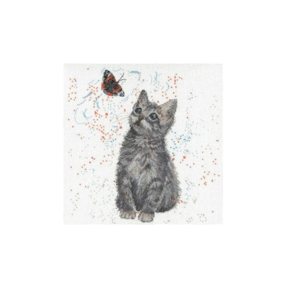 Bree Merryn Dusty Cat Cross Stitch Kit