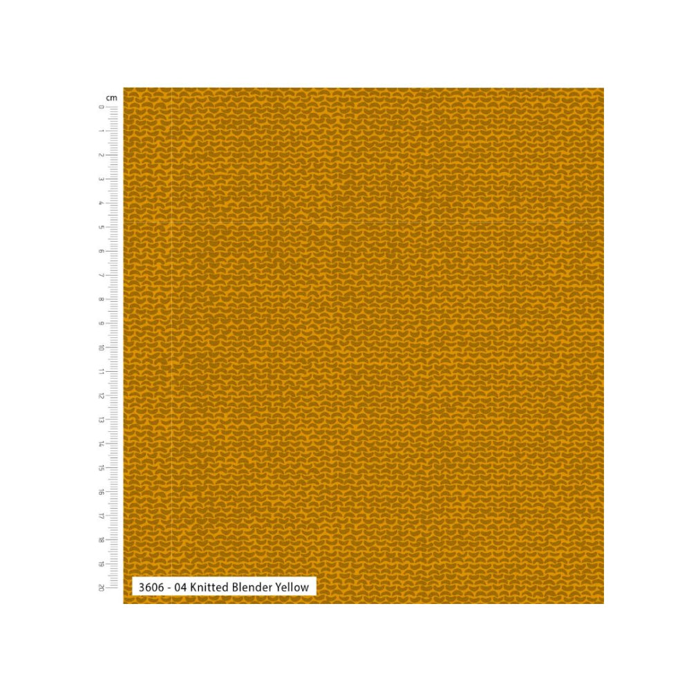 Cotton Flax and Fibres Fabric Knit Blender Yellow