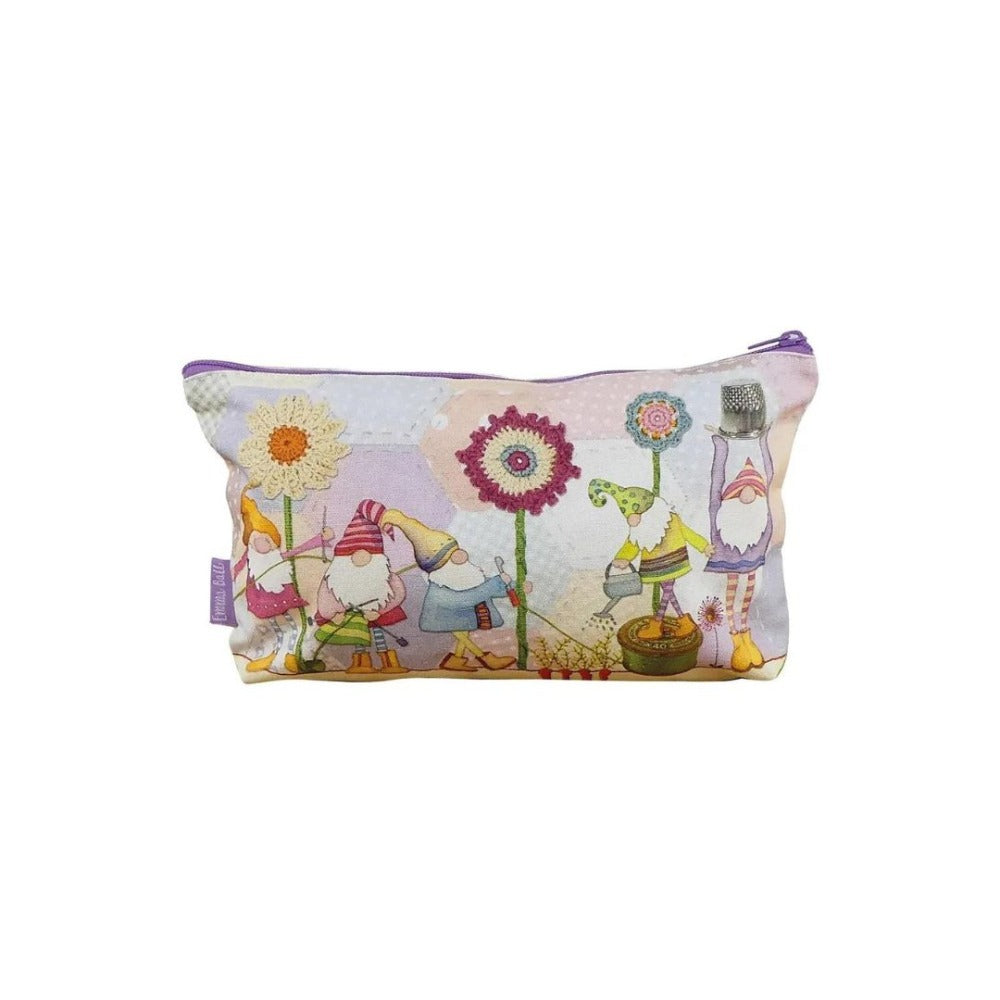 Emma Ball Crafting Gnomes Zipped Pouch