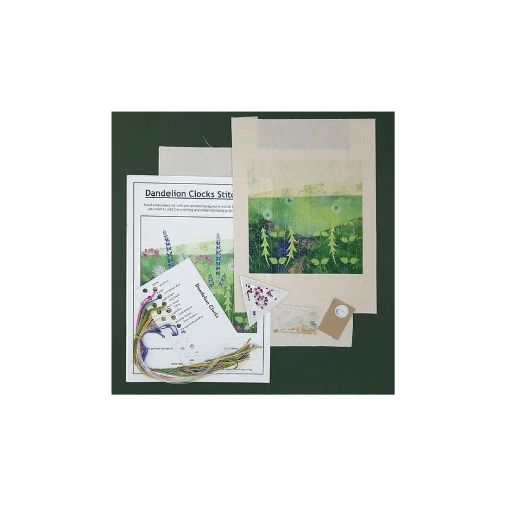 Dandelion Clocks Stitch Kit Contents