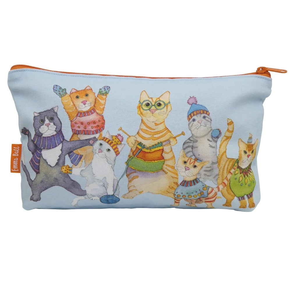 Emma Ball Kittens in Mittens Zipped Pouch