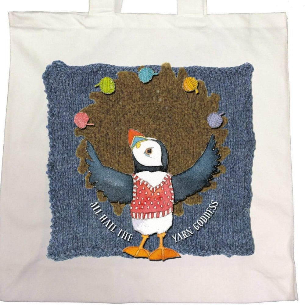 Emma Ball All Hail the Yarn Goddess Canvas Tote Bag