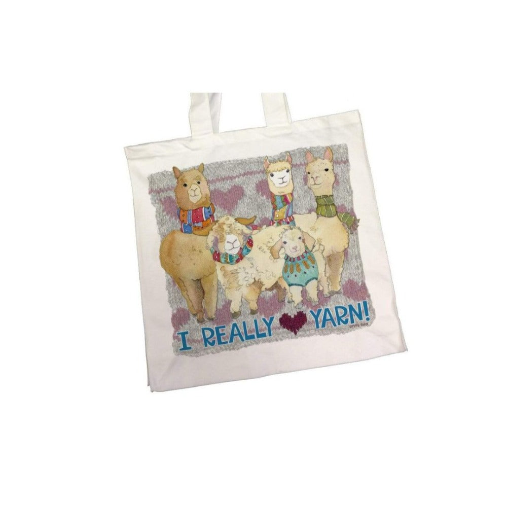 Emma Ball I Really Love Yarn Canvas Tote Bag
