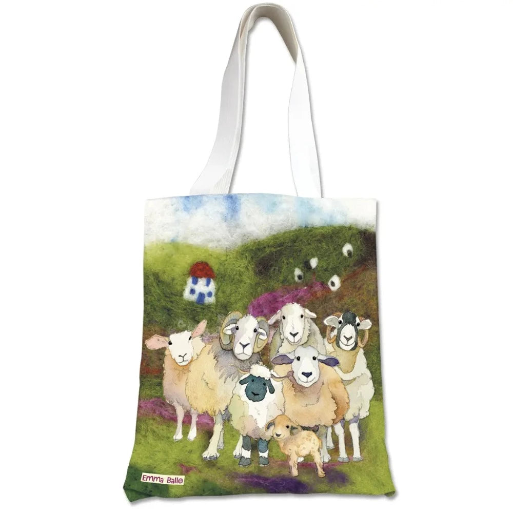 Emma Ball Felted Sheep Tote Bag