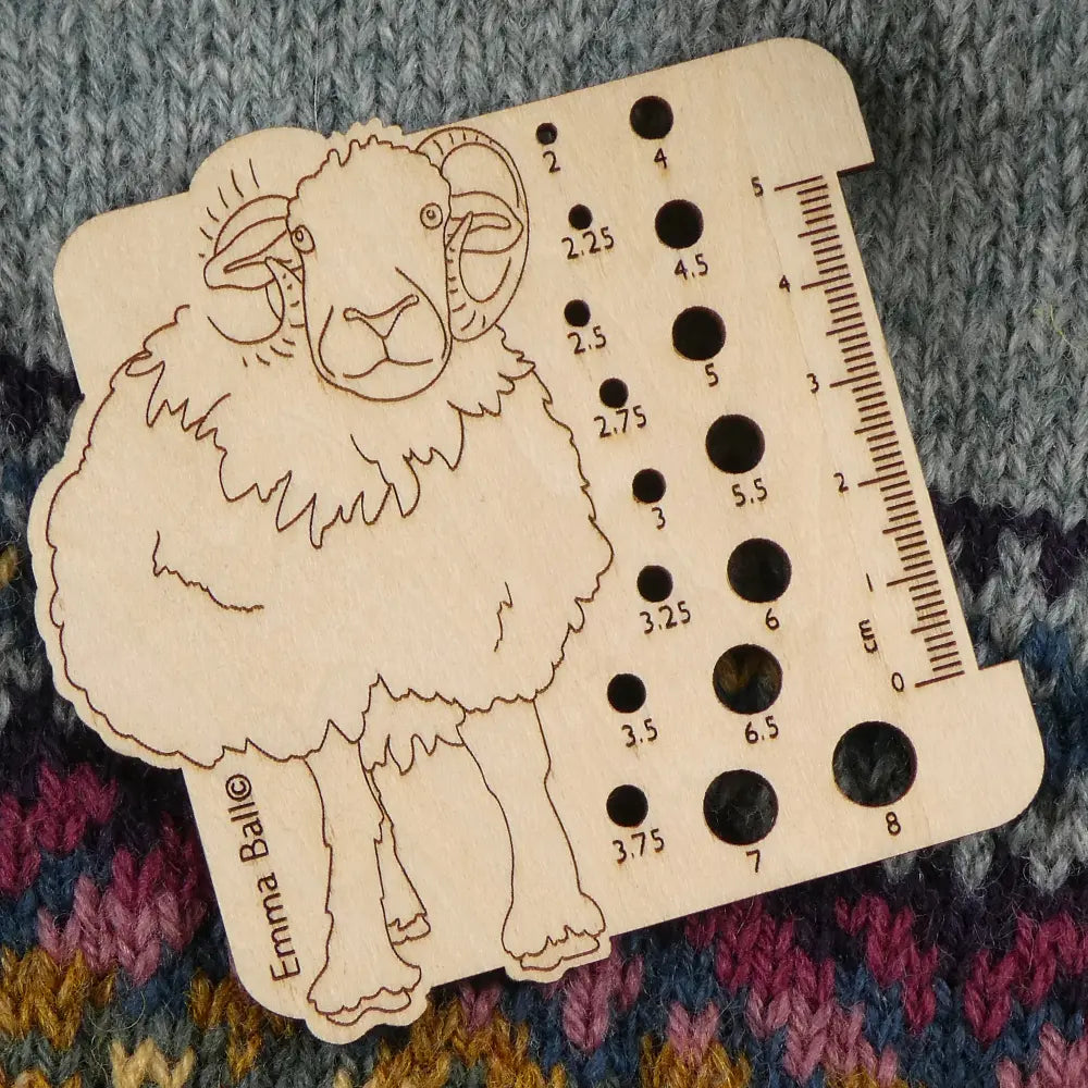 Emma Ball Herdwick Needle Gauge