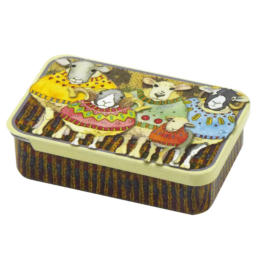 Emma Ball Sheep in Sweaters 2 Pocket Tin