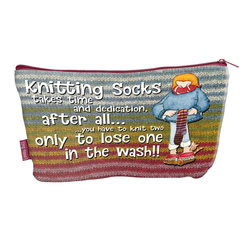 Emma Ball Sock Knitters Zipped Pouch