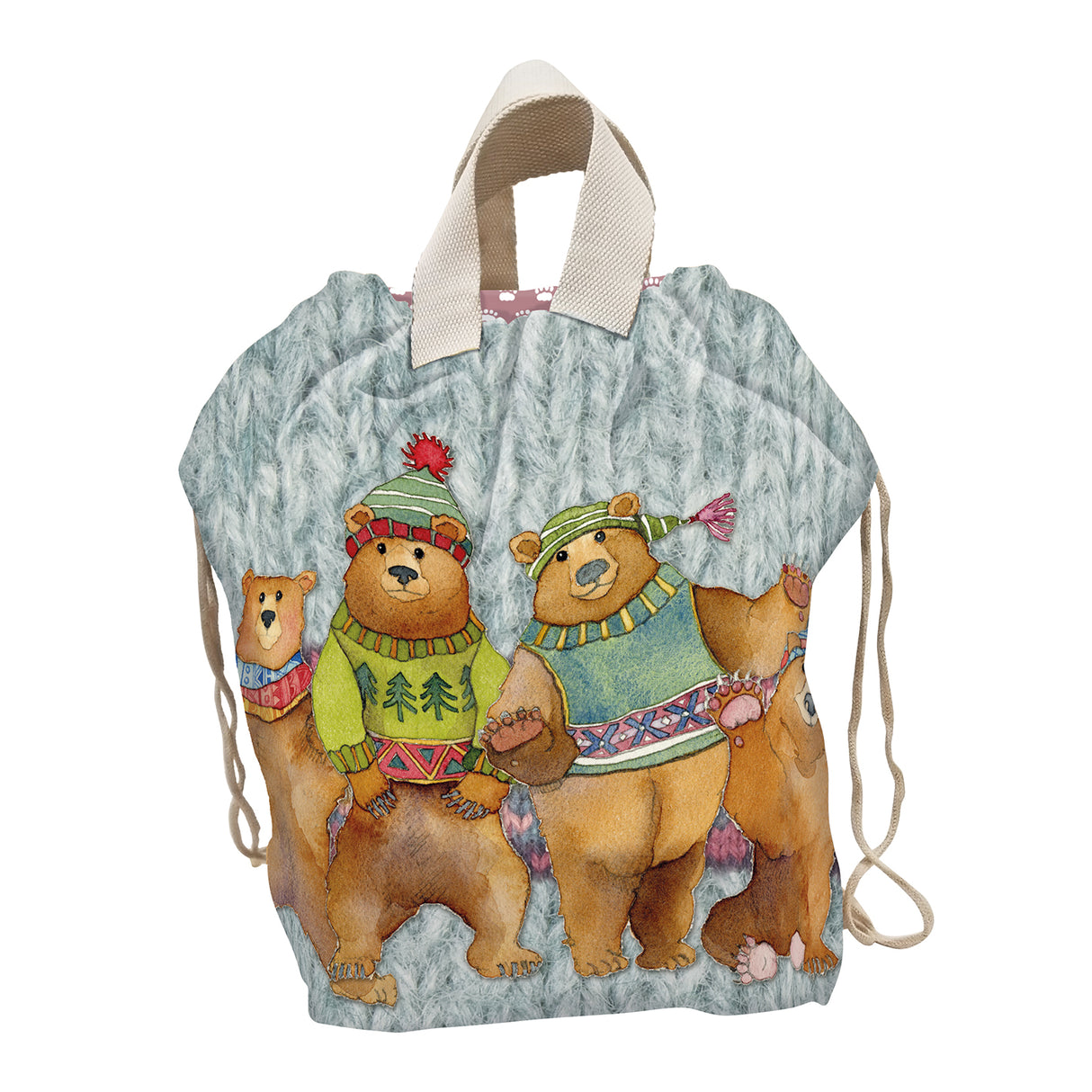 Emma Ball Woolly Bears Large Bucket Bag