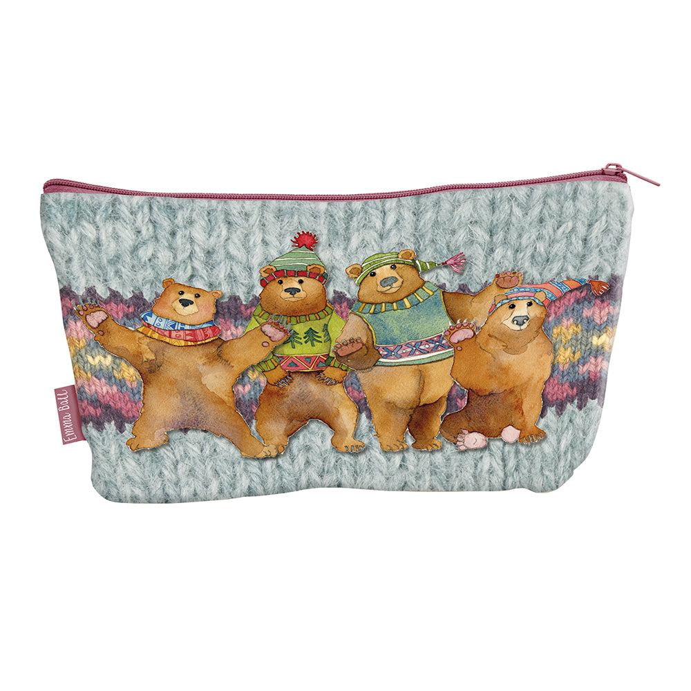 Emma Ball Woolly Bears Zipped Pouch