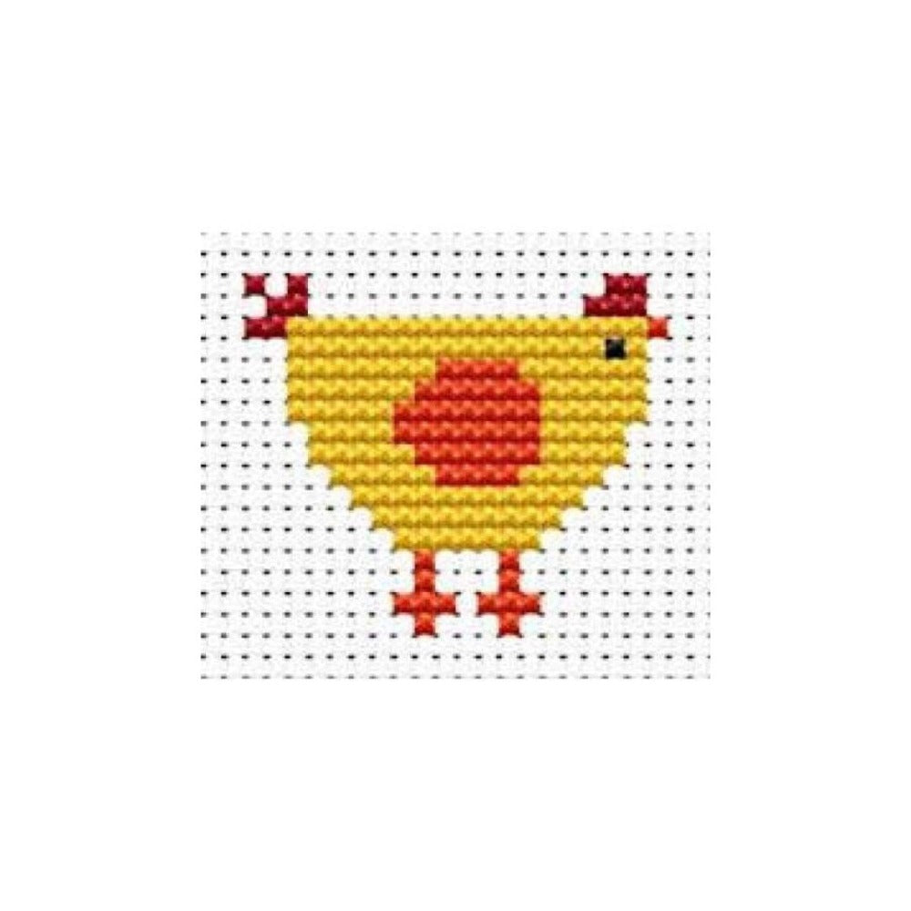 Fat Cat Easy Peasy Chicken Cross Stitch Kit