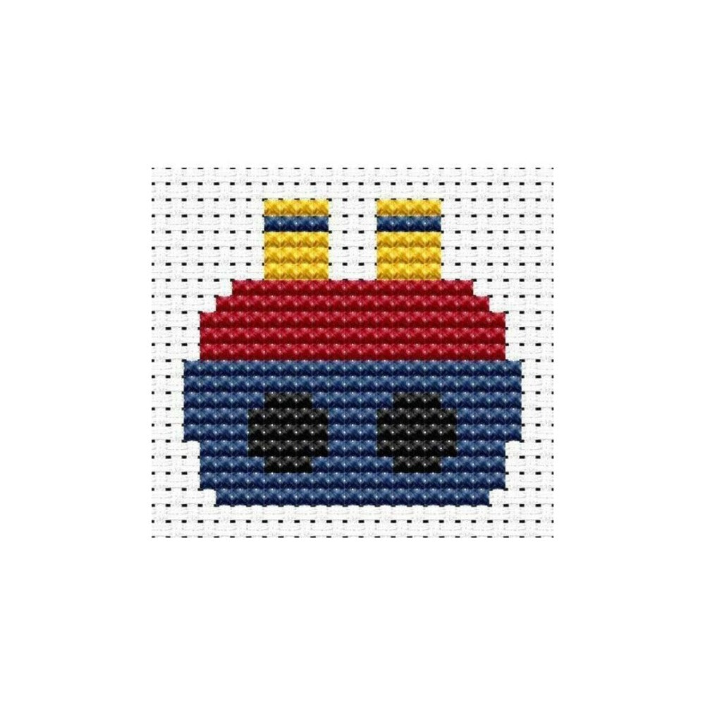 Fat Cat Easy Peasy Ship Cross Stitch Kit