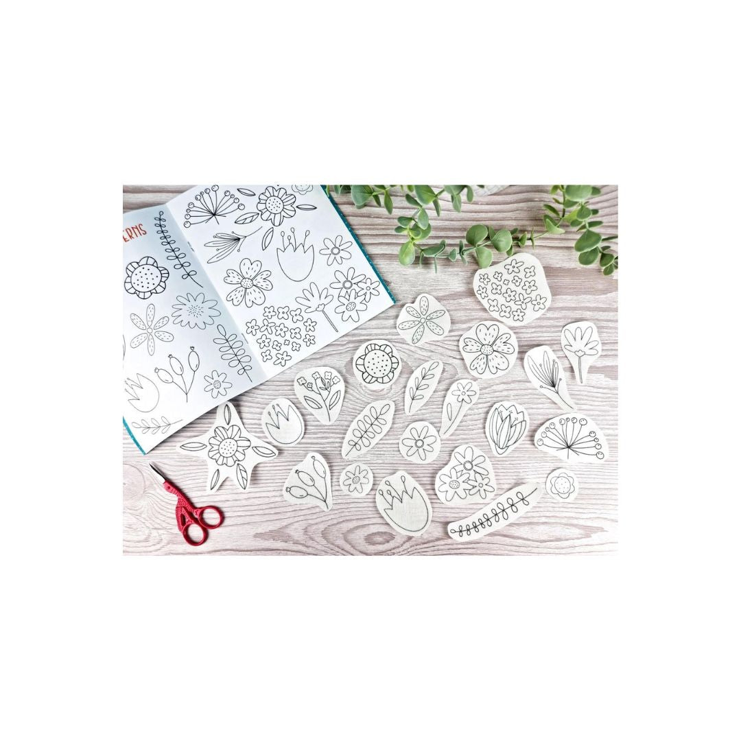 Floral Doodle Stick and Stitch Embroidery Patterns