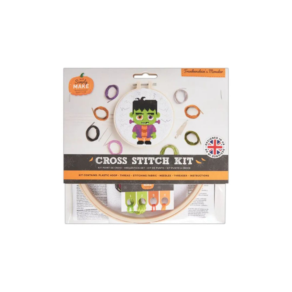 Halloween Franksteins Monster Cross Stitch Kit