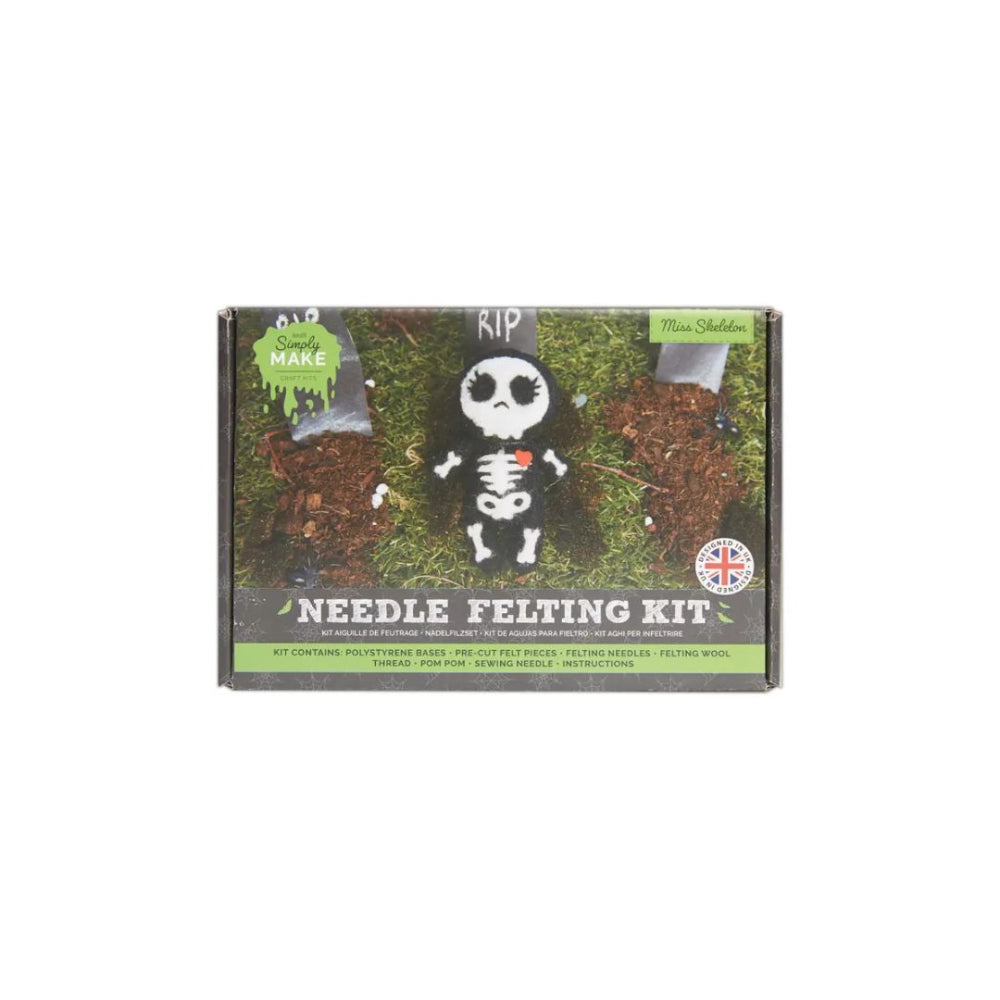 Halloween Needle Felting Kit Skeleton