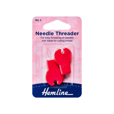 Hemline Needle Threader and Cutter Pack of 2