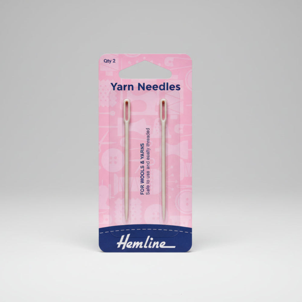 Hemline Plastic Wool Needles Pack of 2