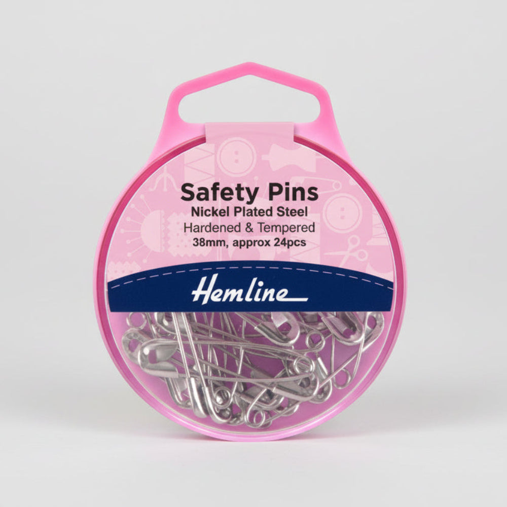 Hemline Safety Pins 38 mm Pack of 24