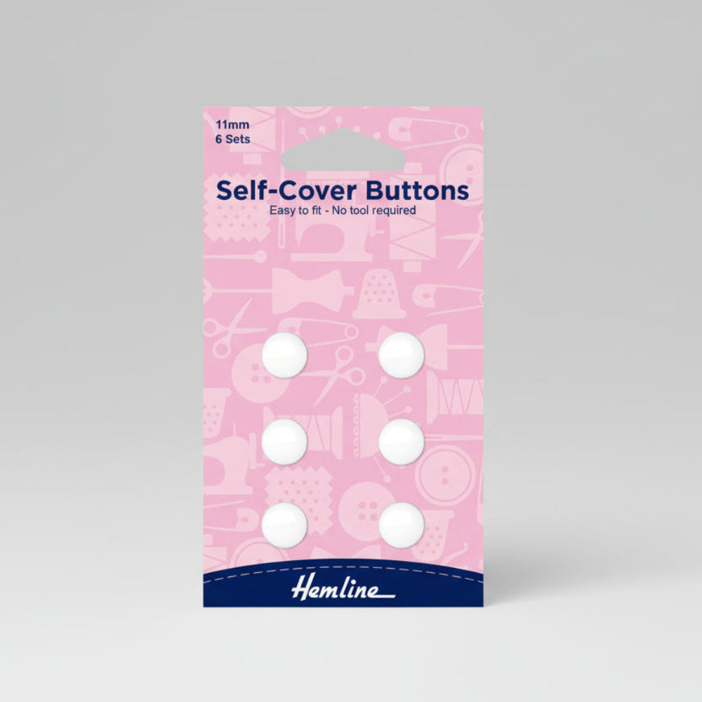 Hemline Self Cover Buttons 11 mm