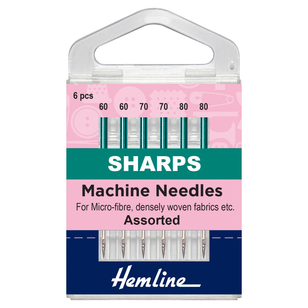 Hemline Sewing Machine Needles Sharps