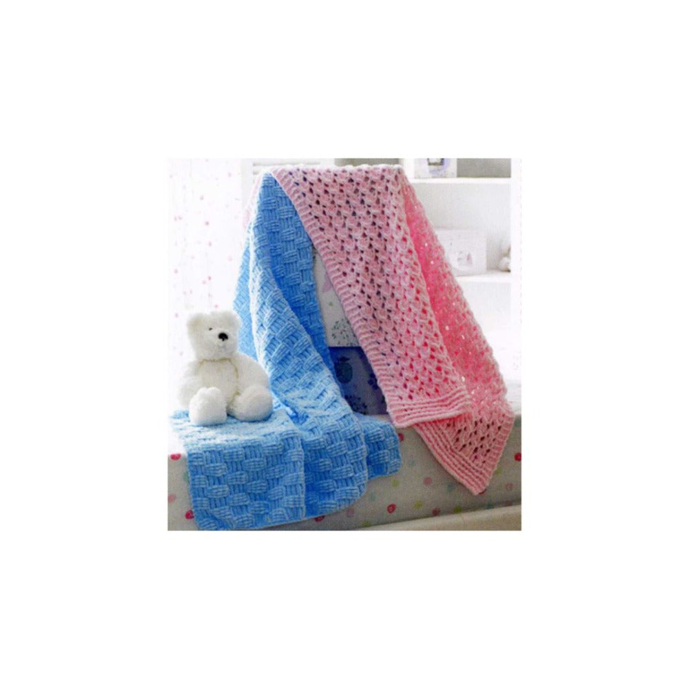James Brett Baby Blanket Knitting Pattern JB173