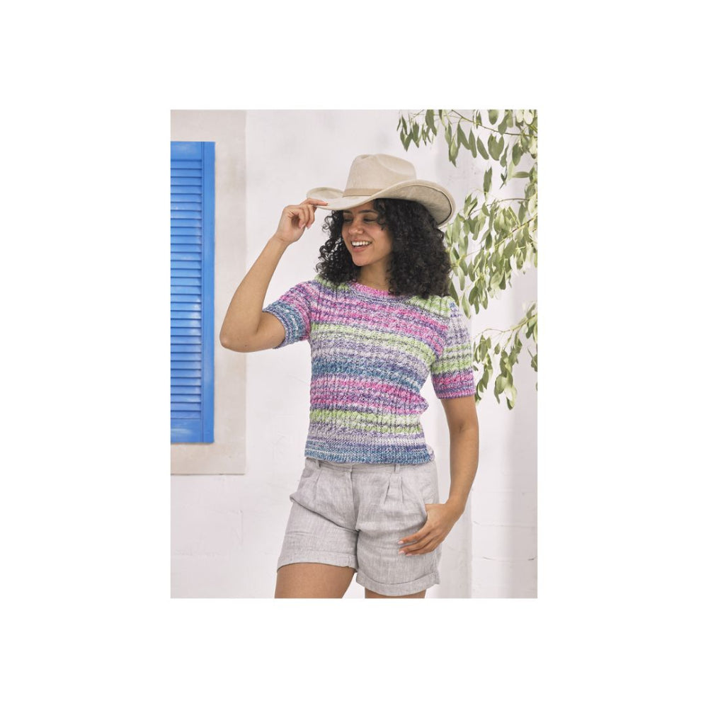 James C Brett Summer Top Knitting Pattern JB966