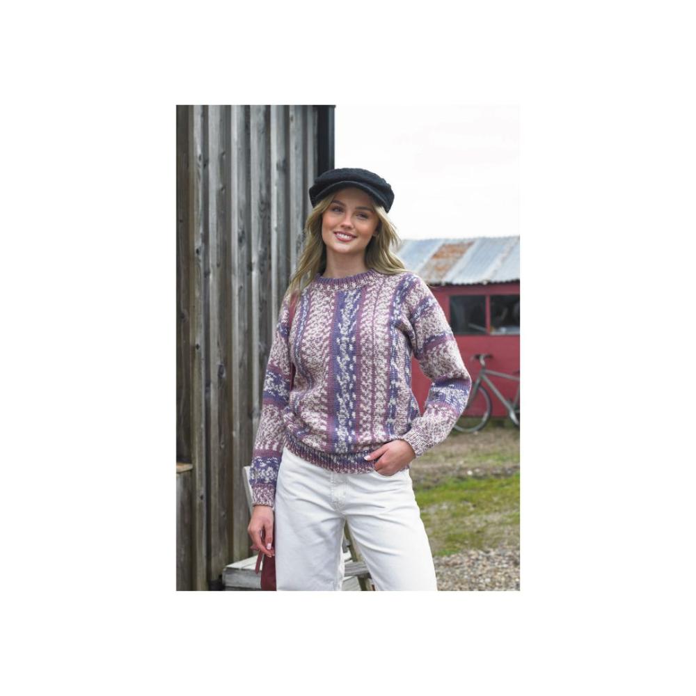 James C Brett Aran Sweater Knitting Pattern JB914