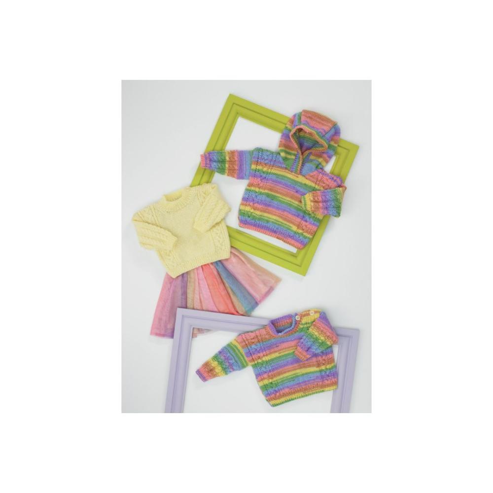 James C Brett Baby Sweater DK Knitting Pattern JB684