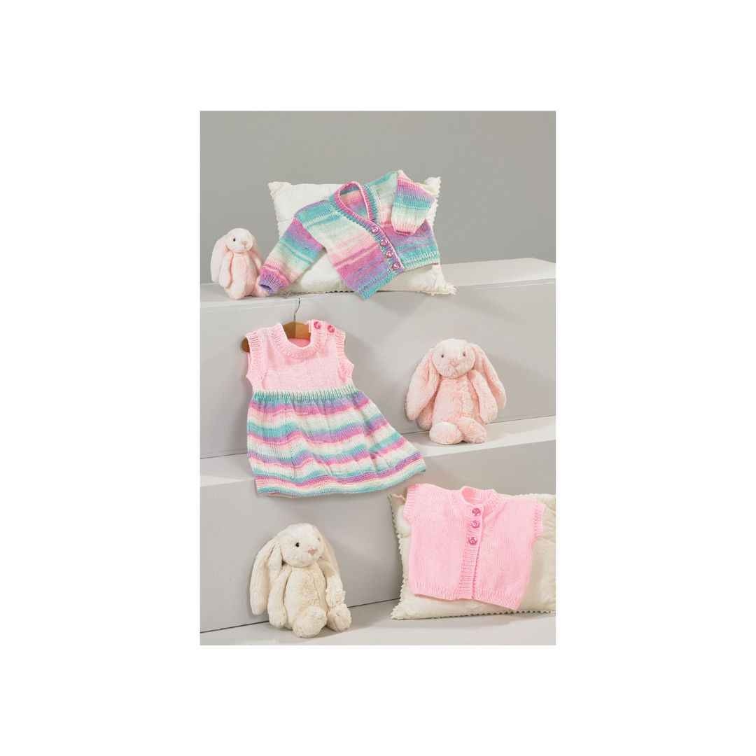 James C Brett Baby DK Knitting Pattern JB882