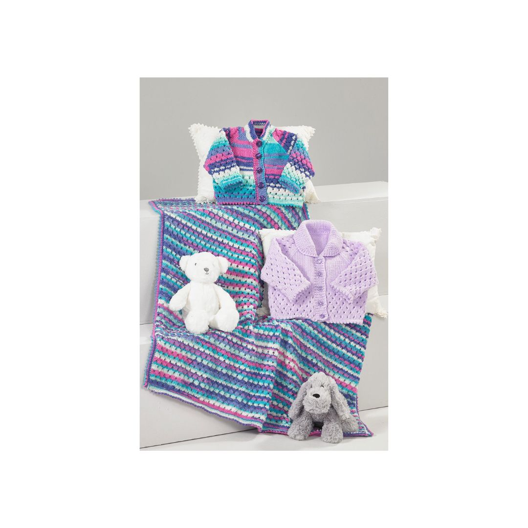 James C Brett Baby DK Knitting Pattern JB884