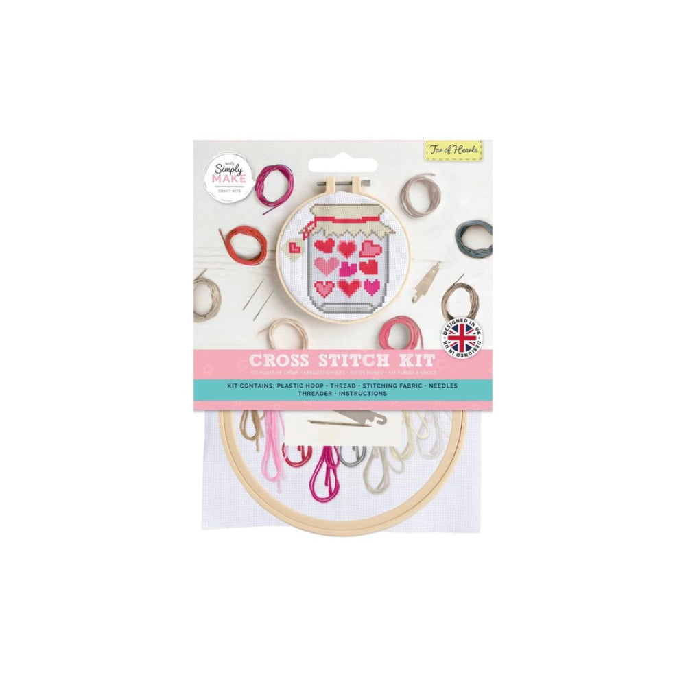 Jar of Hearts Cross Stitch Kit