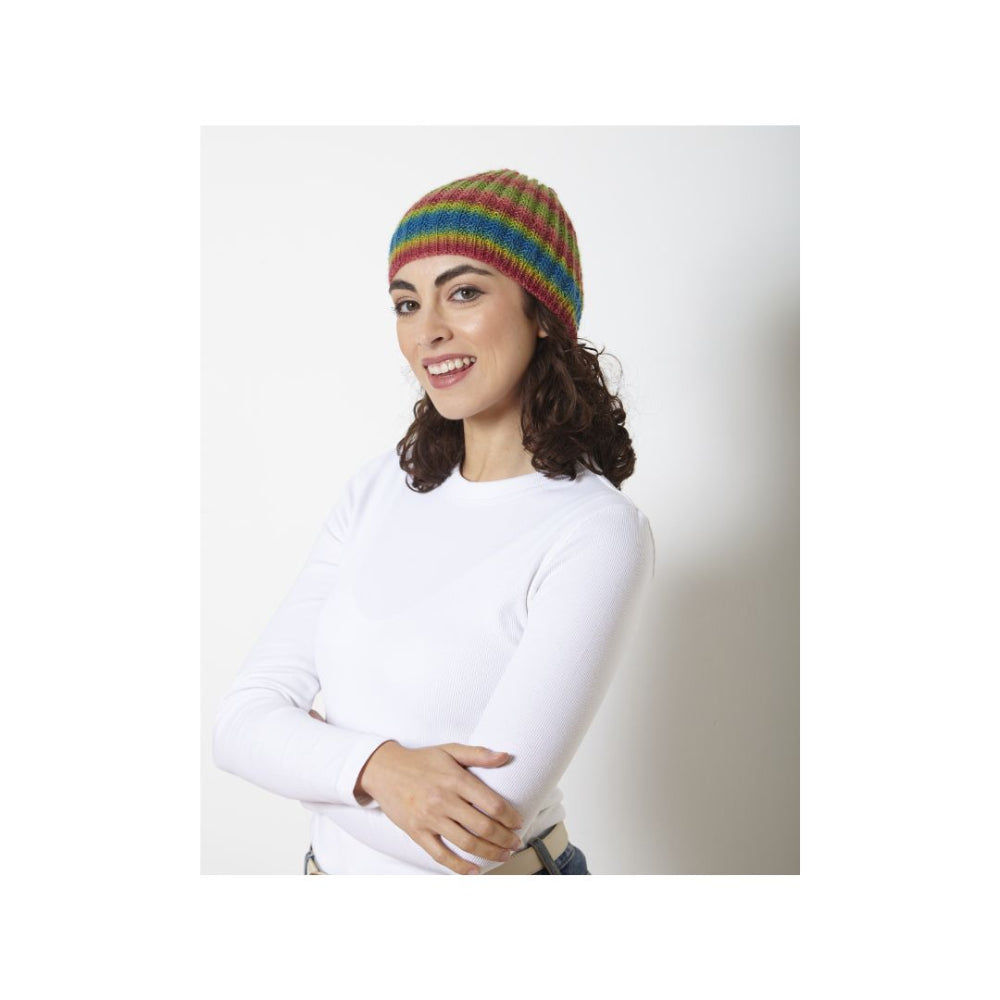 King Cole 4 Ply Hat Knitting Pattern 6278