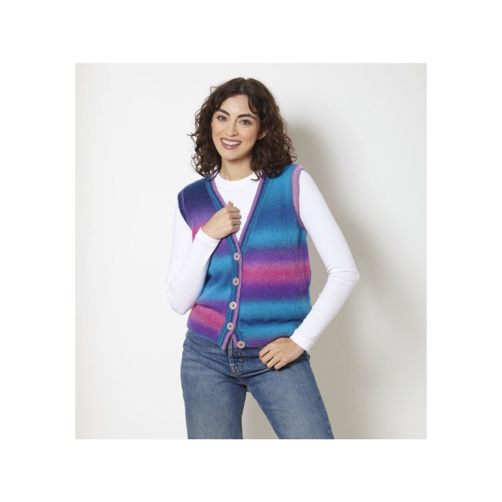 King Cole 4 Ply Waistcoat Knitting Pattern 6277