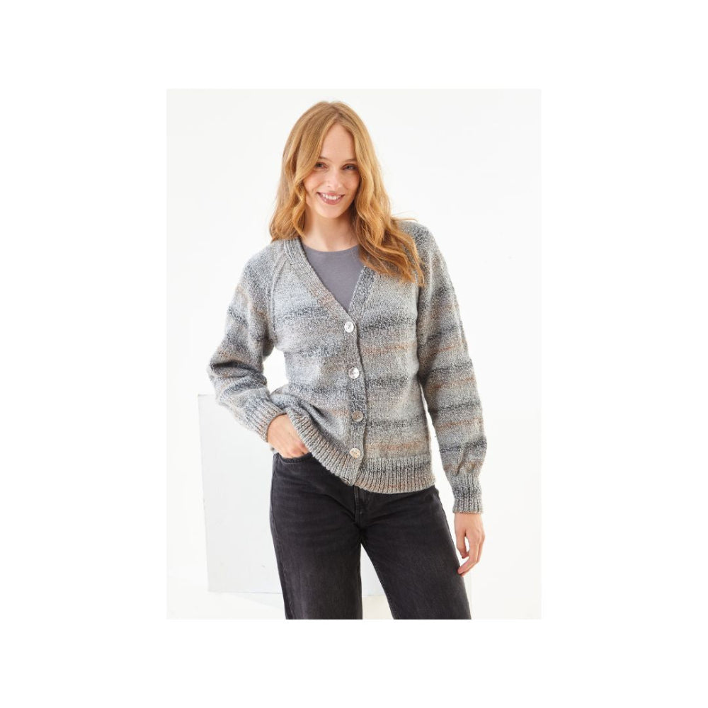 King Cole Aran Cardigan Knitting Pattern 6427