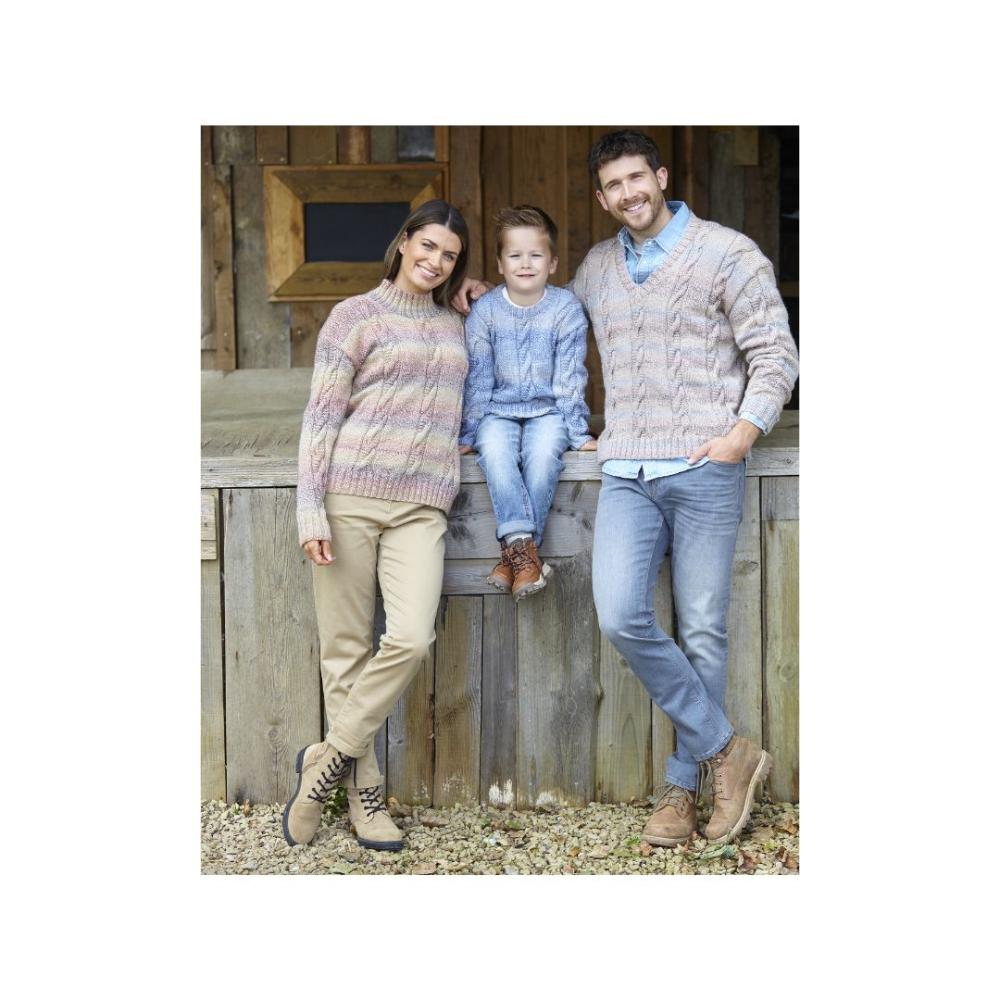 King Cole Aran Knitting Pattern 6220