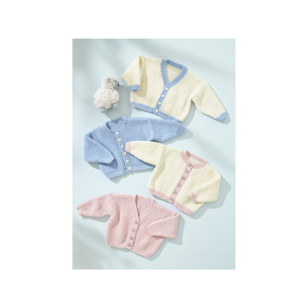 King Cole Baby Cardigan DK Knitting Pattern 6542
