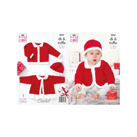 King Cole Baby Crochet Pattern 5863