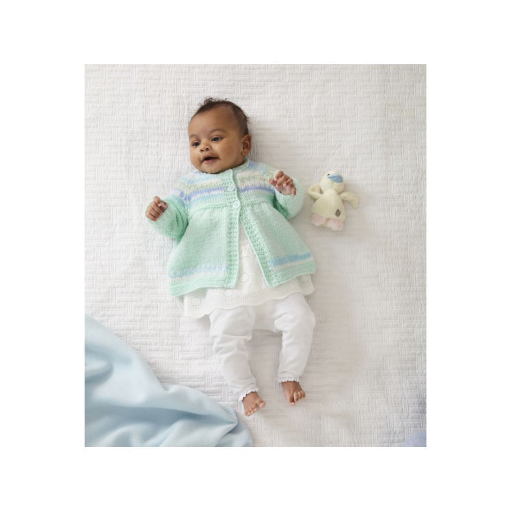 King Cole Baby Cardigan DK Knitting Pattern 6211
