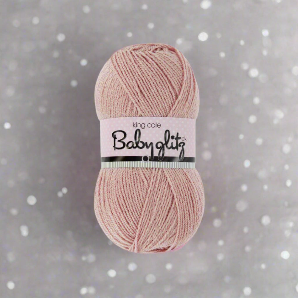 King Cole Baby Glitz DK Soft Sparkly Baby Knitting Yarn