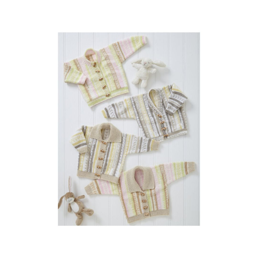 King Cole Baby Cardigan DK Knitting Pattern 6287